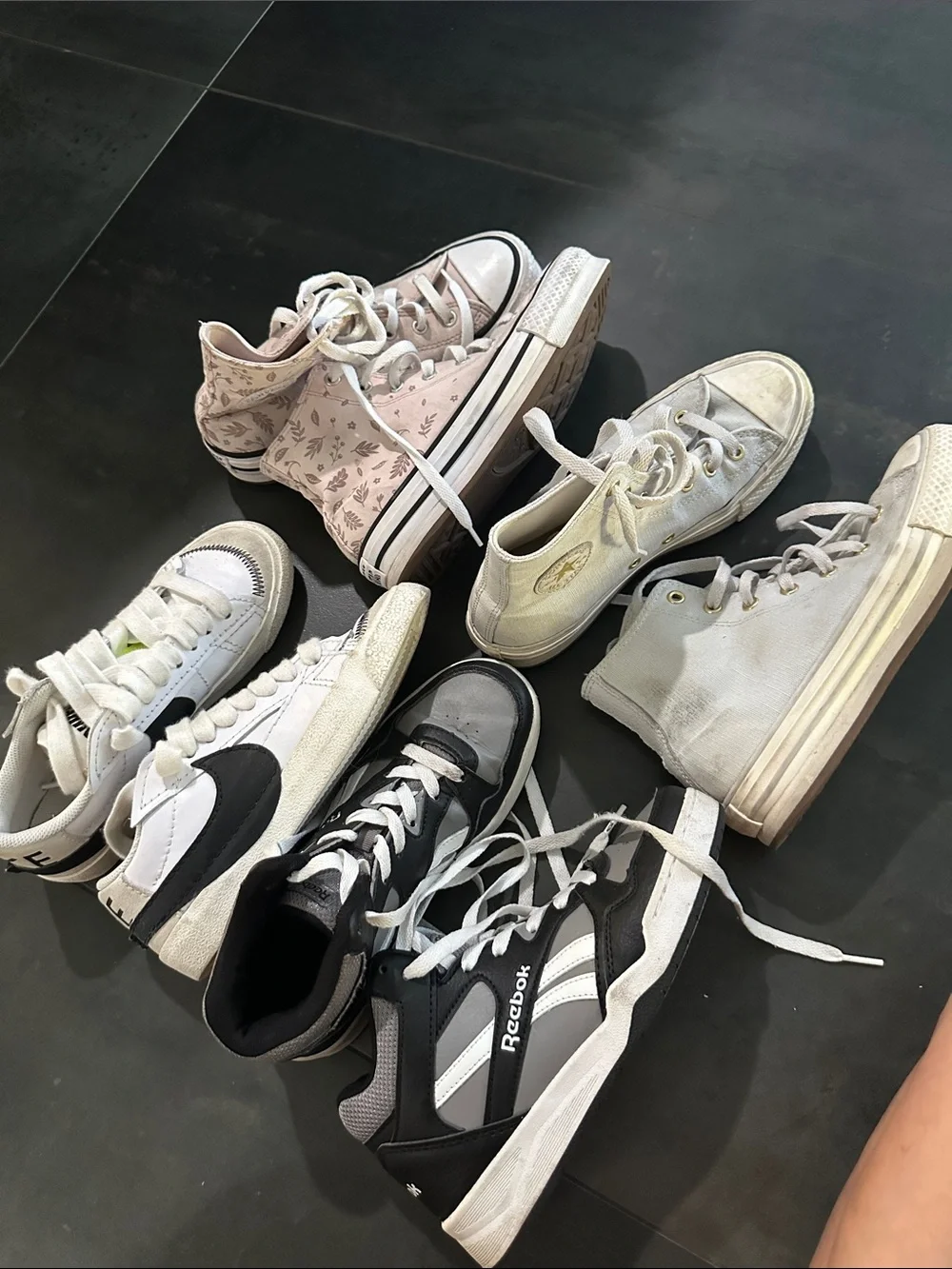 Bundle big kids sneakers various sizes